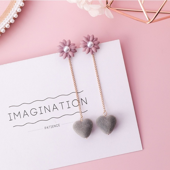 Unique Zone Jewelry - ❤️️NEW UNIQUE Heart Flower Handmade Earrings PN6